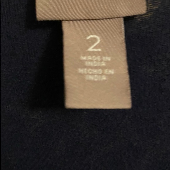 Chico's Blue Floral 3/4 Sleeve Cotton Top Size 2 Large - Picture 4 of 6